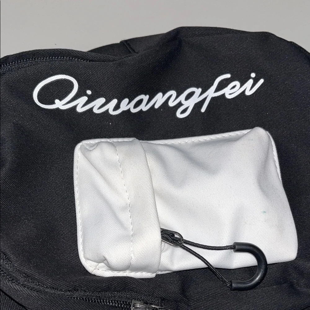 Qiwangfei Black & White Crossbody Sling Bag / Mini backpack